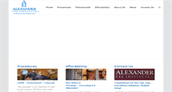 Desktop Screenshot of alexandereye.com