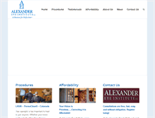 Tablet Screenshot of alexandereye.com